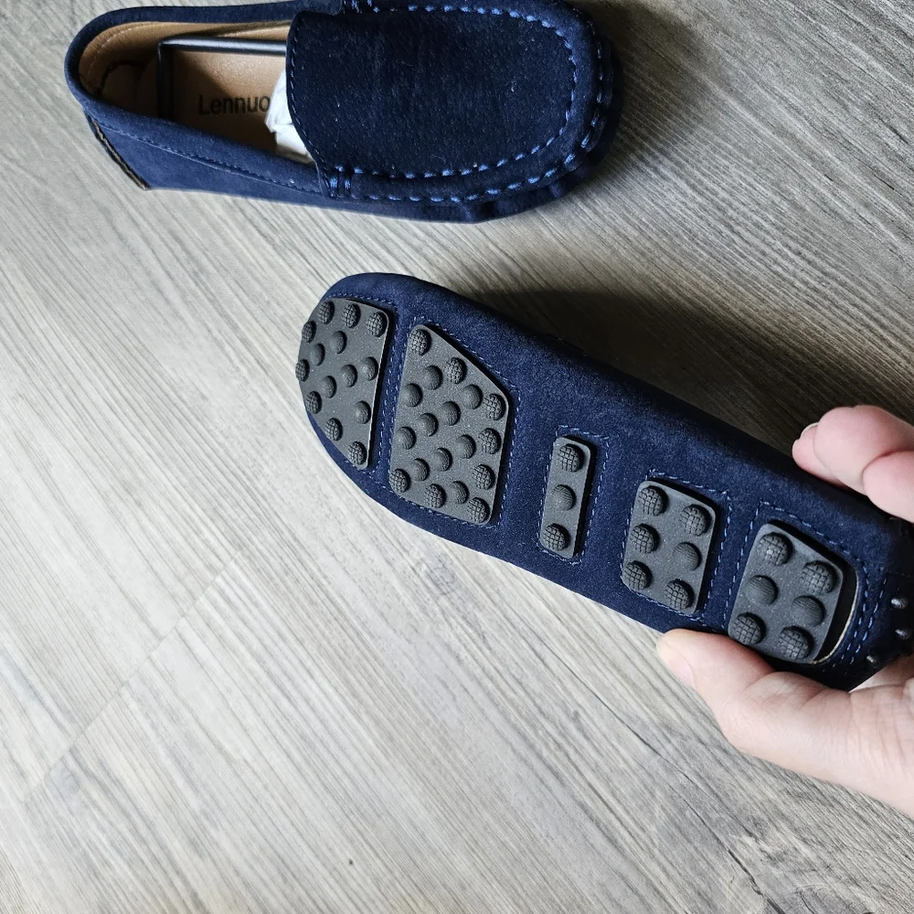 NWOB Blue Toddler Moccasins Size 6